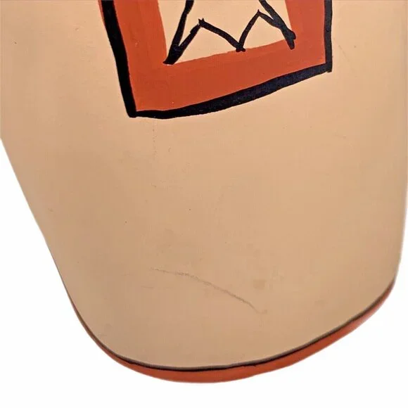 Signed Teissedre Navajo Pottery Storyteller Figurine 1986 6" Father 8 Kids VTG - Picture 11 of 11